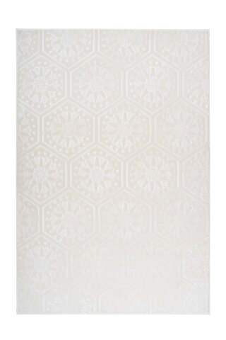 Teppich >Monroe< in Weiß, 100% Polyester - 230x160cm (LxB)