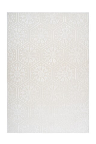 Teppich >Monroe< in Weiß, 100% Polyester - 150x80cm (LxB)