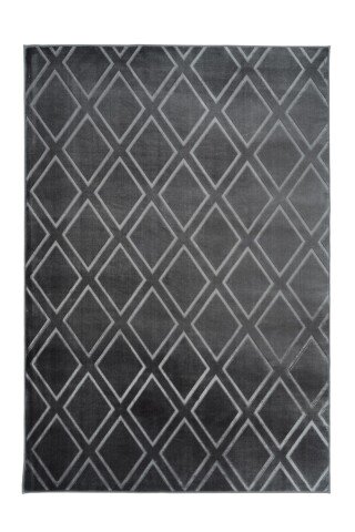 Teppich >Monroe< in Anthrazit, 100% Polyester - 150x80cm (LxB)