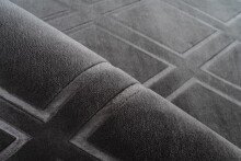 Teppich >Monroe< in Anthrazit, 100% Polyester - 150x80cm (LxB)