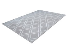 Teppich >Monroe< in Grau / Blau, 100% Polyester - 230x160cm (LxB)
