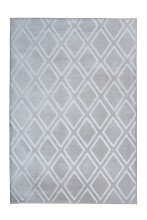 Teppich >Monroe< in Grau / Blau, 100% Polyester -...