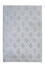 Teppich >Monroe< in Grau / Blau, 100% Polyester -...