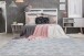 Teppich >Monroe< in Grau / Blau, 100% Polyester - 290x200cm (LxB)