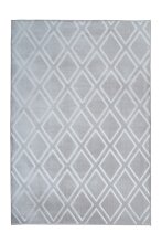 Teppich >Monroe< in Grau / Blau, 100% Polyester -...