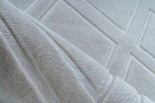 Teppich >Monroe< in Grau / Blau, 100% Polyester - 300x80cm (LxB)