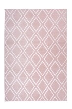 Teppich >Monroe< in Rosa, 100% Polyester -...