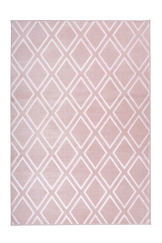 Teppich >Monroe< in Rosa, 100% Polyester - 150x80cm (LxB)