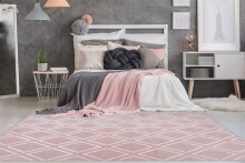 Teppich >Monroe< in Rosa, 100% Polyester - 150x80cm (LxB)