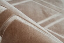 Teppich >Monroe< in Taupe, 100% Polyester - 170x120cm (LxB)