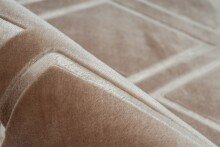 Teppich >Monroe< in Taupe, 100% Polyester - 290x200cm (LxB)