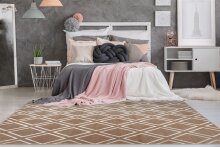 Teppich >Monroe< in Taupe, 100% Polyester -...