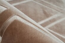 Teppich >Monroe< in Taupe, 100% Polyester - 150x80cm (LxB)