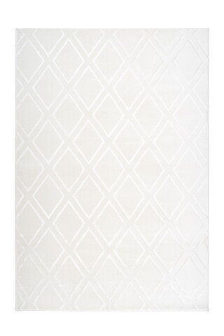 Teppich >Monroe< in Weiß, 100% Polyester - 290x200cm (LxB)