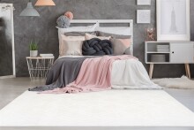 Teppich >Monroe< in Weiß, 100% Polyester - 290x200cm (LxB)