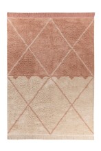 Teppich >Mylen< in Creme / Altrosa, 100% Baumwolle...