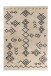 Teppich >Mylen< in Creme / Schwarz, 100% Baumwolle - 150x80cm (LxB)