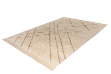 Teppich >Mylen< in Creme / Braun, 100% Baumwolle - 170x120cm (LxB)