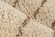 Teppich >Mylen< in Creme / Braun, 100% Baumwolle - 170x120cm (LxB)