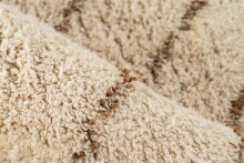 Teppich >Mylen< in Creme / Braun, 100% Baumwolle - 150x80cm (LxB)