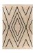 Teppich >Mylen< in Creme / Schwarz, 100% Baumwolle - 290x200cm (LxB)