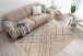 Teppich >Mylen< in Creme / Schwarz, 100% Baumwolle - 170x120cm (LxB)