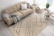 Teppich >Mylen< in Creme / Schwarz, 100% Baumwolle - 150x80cm (LxB)