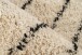 Teppich >Mylen< in Creme / Schwarz, 100% Baumwolle - 150x80cm (LxB)