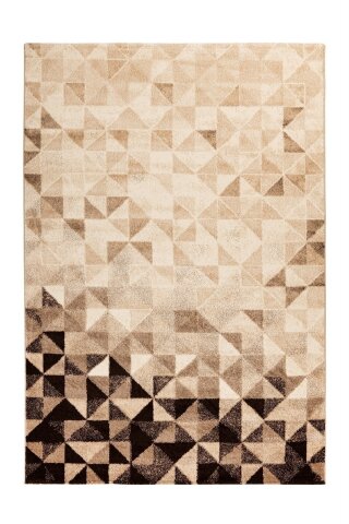 Teppich >Naila< in Creme / Braun, 100% Polypropylen - 150x80cm (LxB)