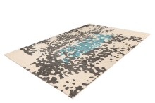 Teppich >Naila< in Creme / Blau, 100% Polypropylen - 230x160cm (LxB)