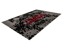 Teppich >Naila< in Schwarz / Rot, 100% Polypropylen - 230x160cm (LxB)