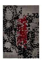 Teppich >Naila< in Schwarz / Rot, 100% Polypropylen...