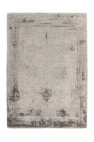 Teppich >Nostalgia< in Anthrazit, 50% Baumwolle / 50% Polyester - 290x200 (LxB)