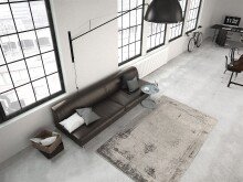Teppich >Nostalgia< in Anthrazit, 50% Baumwolle / 50% Polyester - 290x200 (LxB)