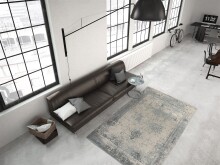 Teppich >Nostalgia< in Grau, 50% Baumwolle / 50% Polyester - 230x160cm (LxB)