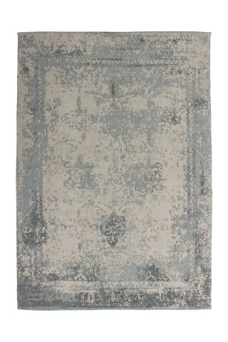 Teppich >Nostalgia< in Grau, 50% Baumwolle / 50% Polyester - 150x80cm (LxB)