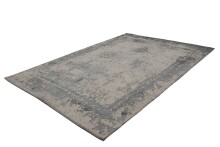 Teppich >Nostalgia< in Grau, 50% Baumwolle / 50% Polyester - 150x80cm (LxB)