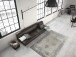 Teppich >Nostalgia< in Grau, 50% Baumwolle / 50% Polyester - 150x80cm (LxB)