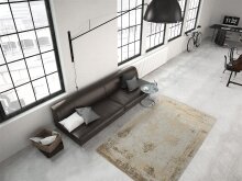 Teppich >Nostalgia< in Sand, 50% Baumwolle / 50% Polyester - 170x120cm (LxB)