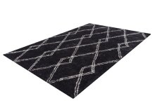 Teppich >Orlando< in Anthrazit, 100% Polyester - 170x120cm (LxB)