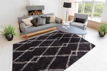 Teppich >Orlando< in Anthrazit, 100% Polyester - 230x160cm (LxB)