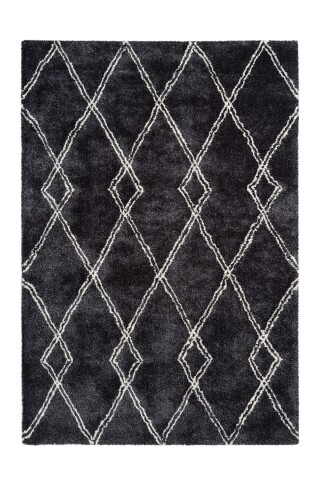 Teppich >Orlando< in Anthrazit, 100% Polyester - 290x200cm (LxB)