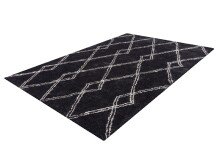 Teppich >Orlando< in Anthrazit, 100% Polyester - 150x80cm (LxB)