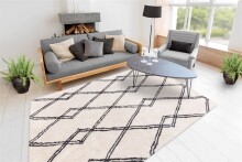 Teppich >Orlando< in Elfenbein, 100% Polyester - 170x120cm (LxB)