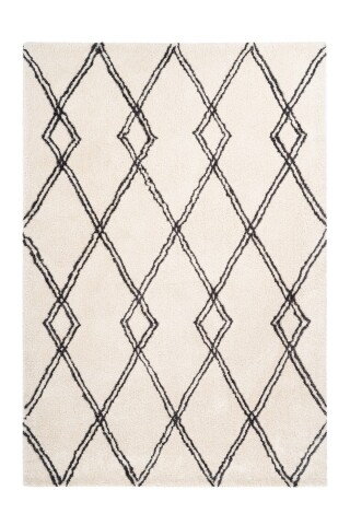 Teppich >Orlando< in Elfenbein, 100% Polyester - 150x80cm (LxB)