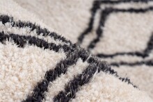 Teppich >Orlando< in Elfenbein, 100% Polyester - 150x80cm (LxB)