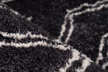 Teppich >Orlando< in Anthrazit, 100% Polyester - 170x120cm (LxB)