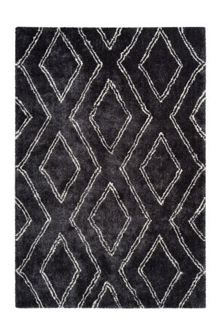 Teppich >Orlando< in Anthrazit, 100% Polyester - 290x200cm (LxB)