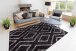 Teppich >Orlando< in Anthrazit, 100% Polyester - 290x200cm (LxB)