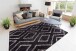 Teppich >Orlando< in Anthrazit, 100% Polyester - 150x80cm (LxB)